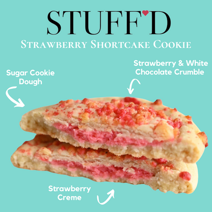 Stuffed Strawberry Shortcake Cookie