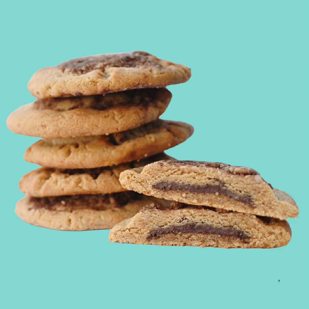 Stuffed Peanut Butter Chocolate Cookie- 40 count case (D'VINE Branded film)