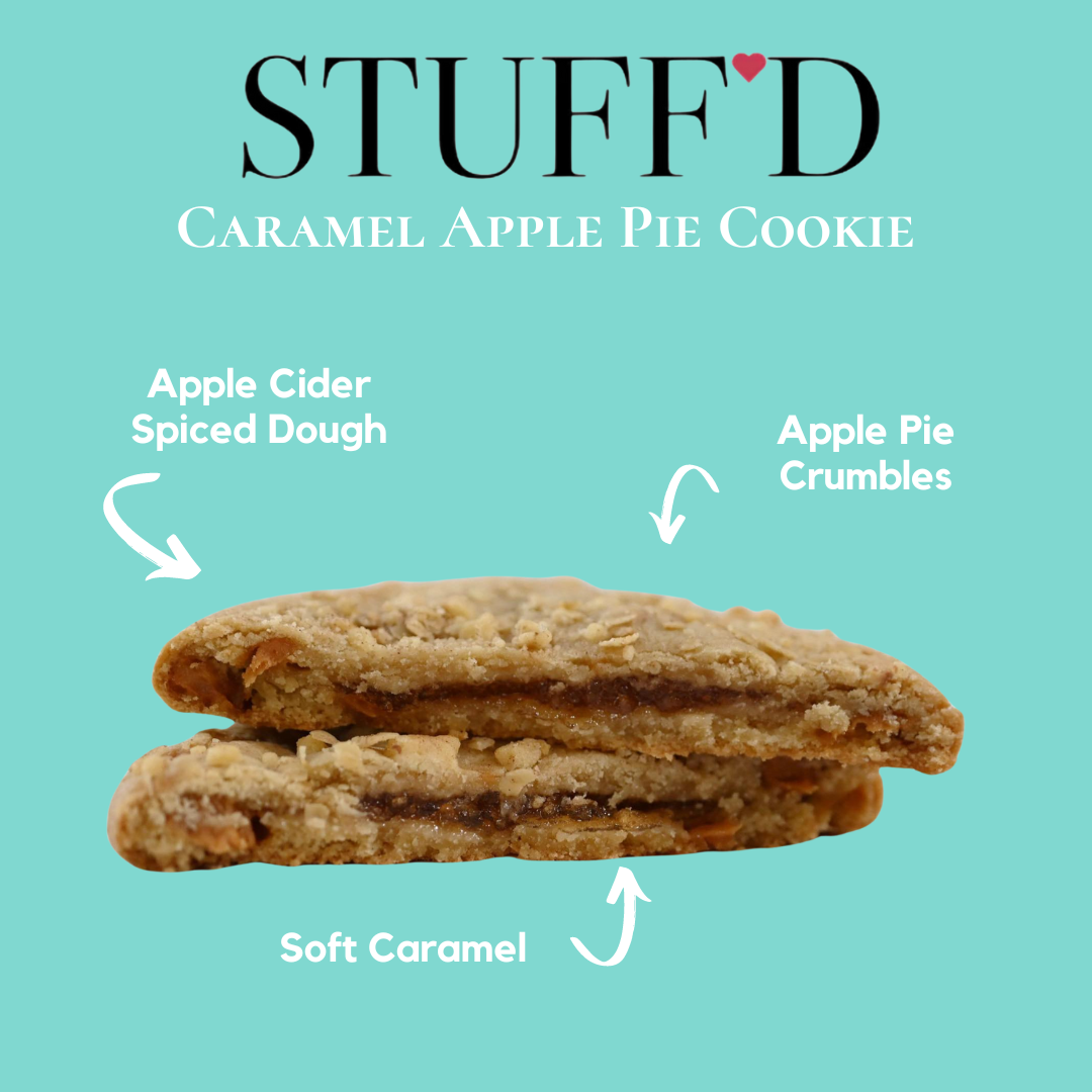 Stuffed Caramel Apple Pie Cookie
