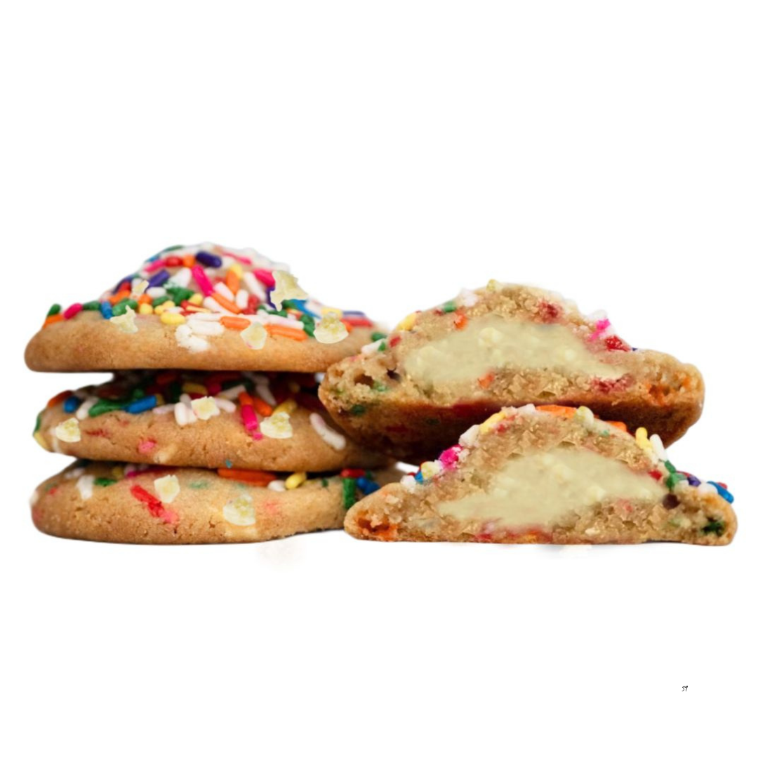 Stuffed Birthday Cookies Bites – D’VINE Cookies