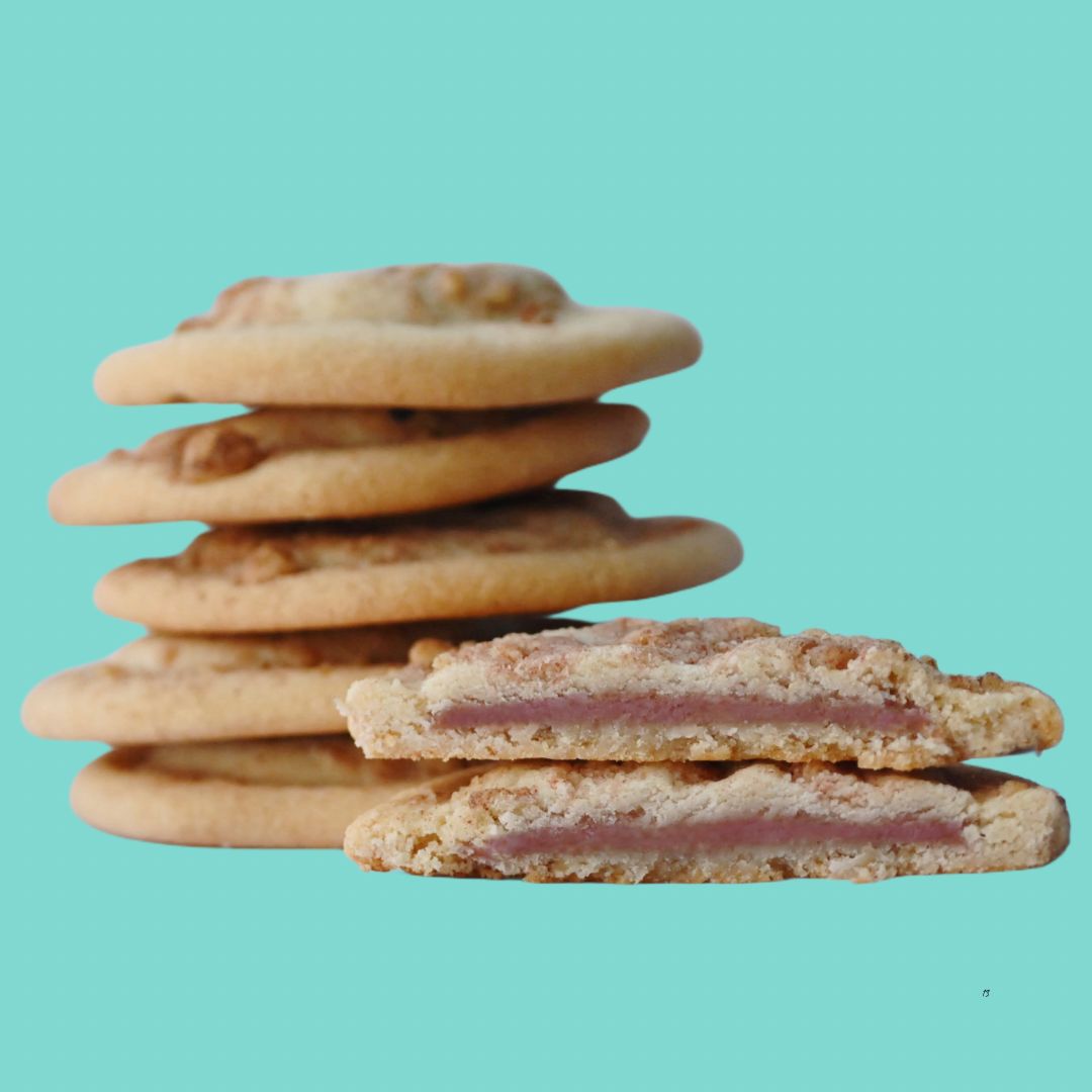 Stuffed strawberry shortcake cookies