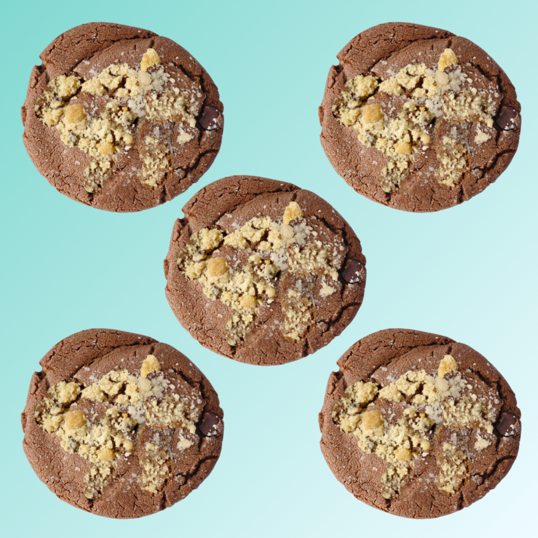 Stuffed Brookiedough cookies