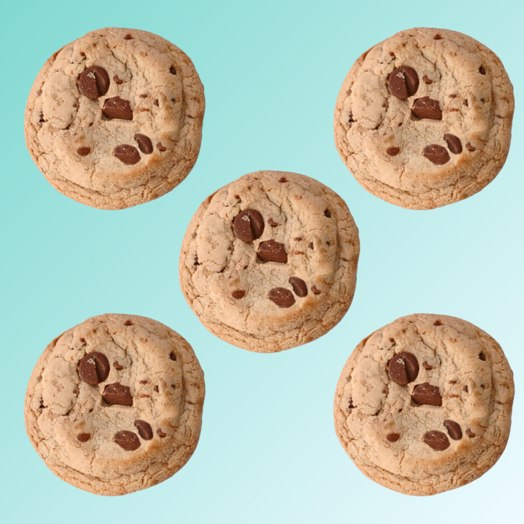 Chocolate triple chip cookies